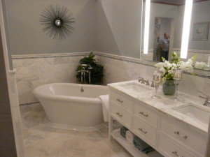 One of our lovely bathroom suite!